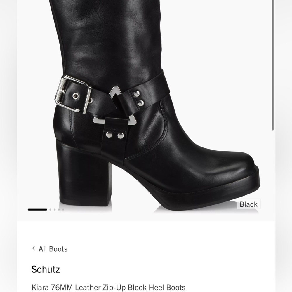 Saks Schutz NIB Kiara Leather Boots - Picture 6 of 11